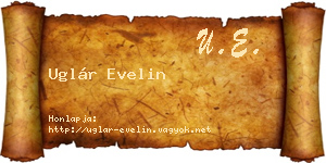 Uglár Evelin névjegykártya